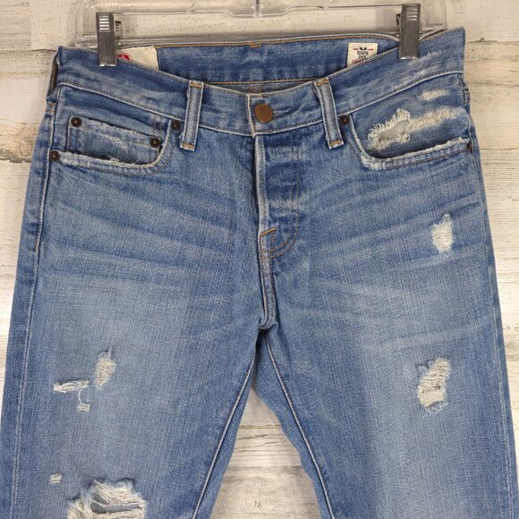 ABERCROMBIE AND FITCH JEANS MEN'S SIZE 30x31 DISTRESSED REFULAR FIT STRAIGHT LEG - Picture 5 of 16